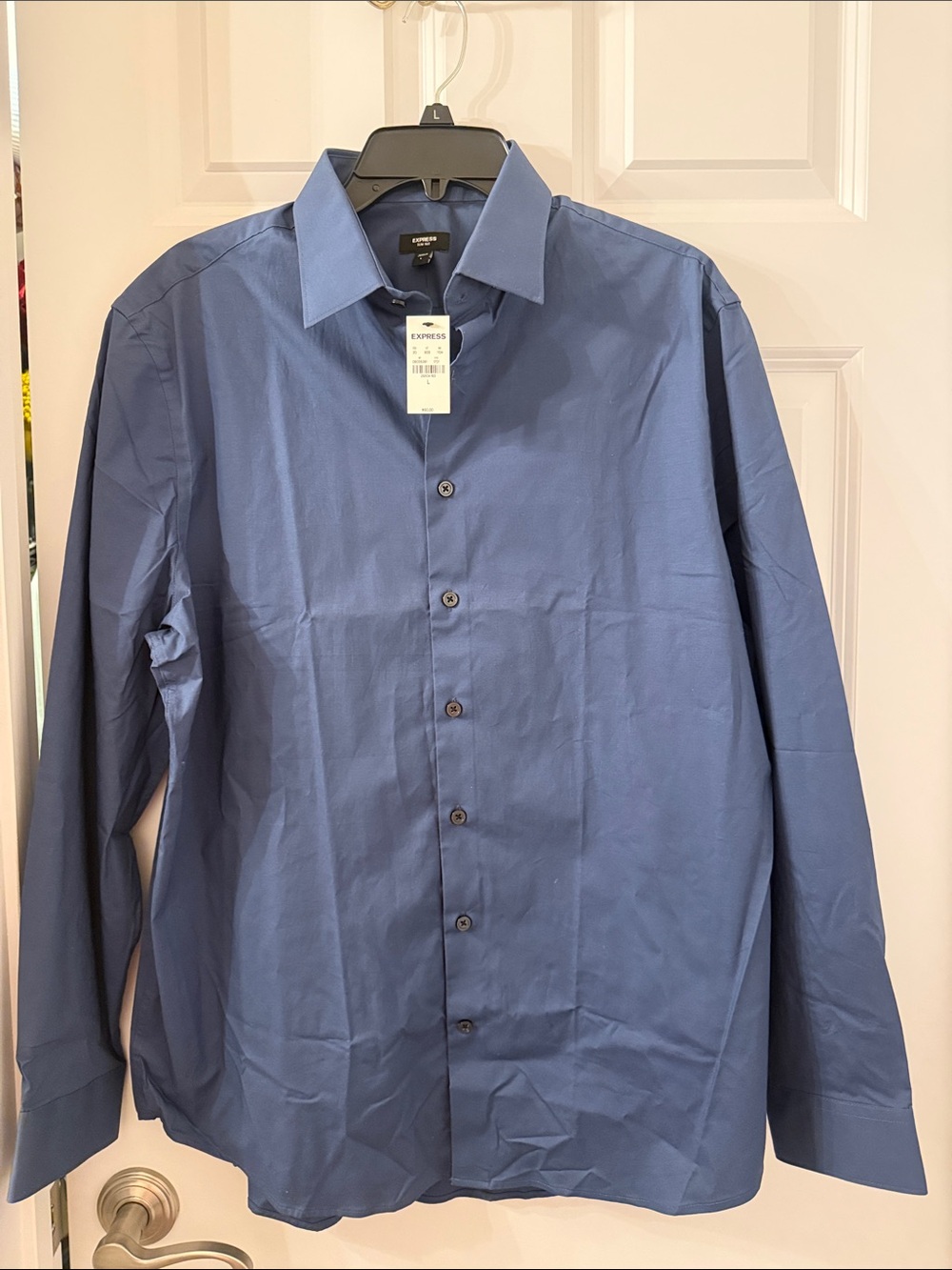 Express Men’s Slate Blue Dress Shirt